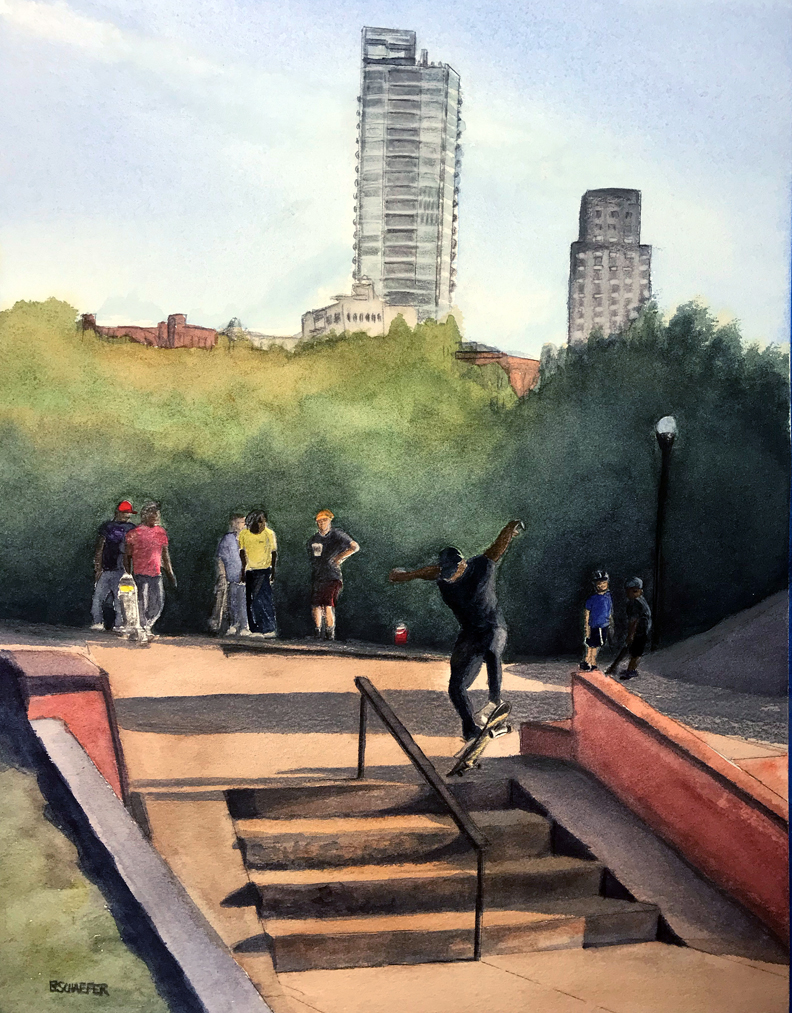 Downtown Durham Skate Park – Bill Schaefer Fine Art