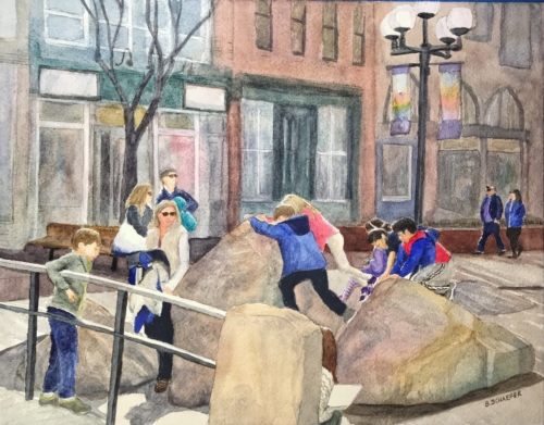 Fun on Pearl Street(Original Available)