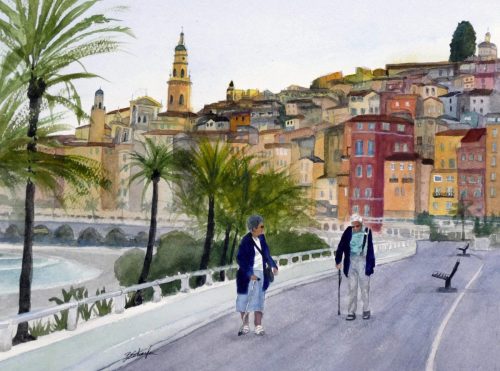 Seaside Stroll Menton